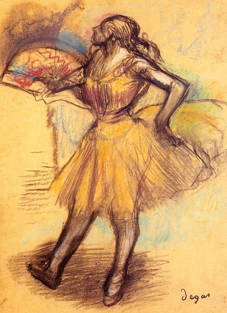 Dancer with a Fan, study 1900